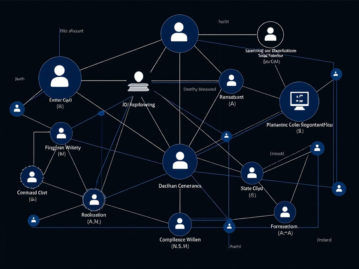 This image will help readers understand the concept of AI agent swarms and their dynamic interaction.