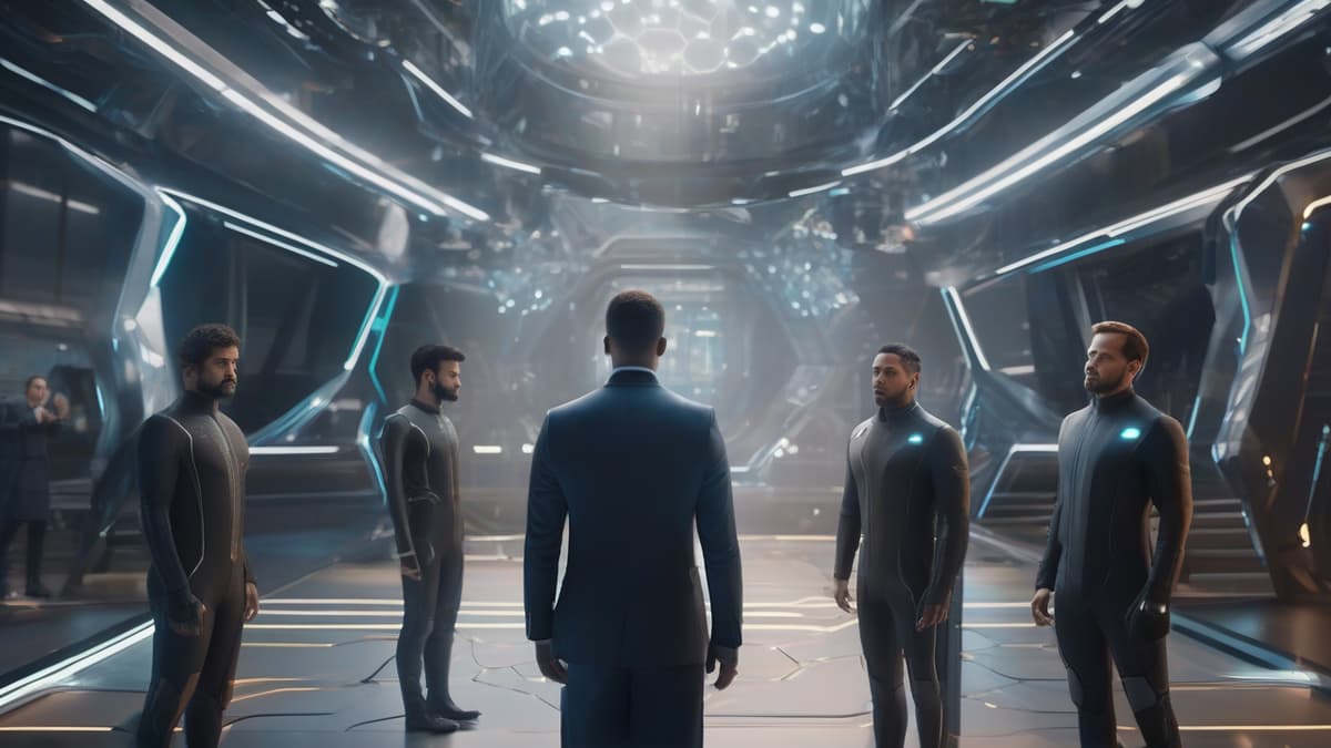 A forward-looking visual can help readers envision the future potential of AI agents and their integration with other technologies.