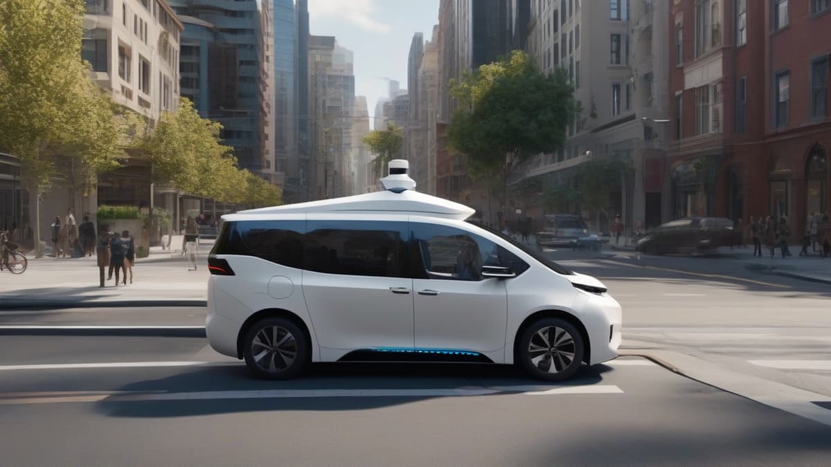 A visual representation of AI agents in autonomous vehicles can help readers understand the complexity and integration of technologies involved.