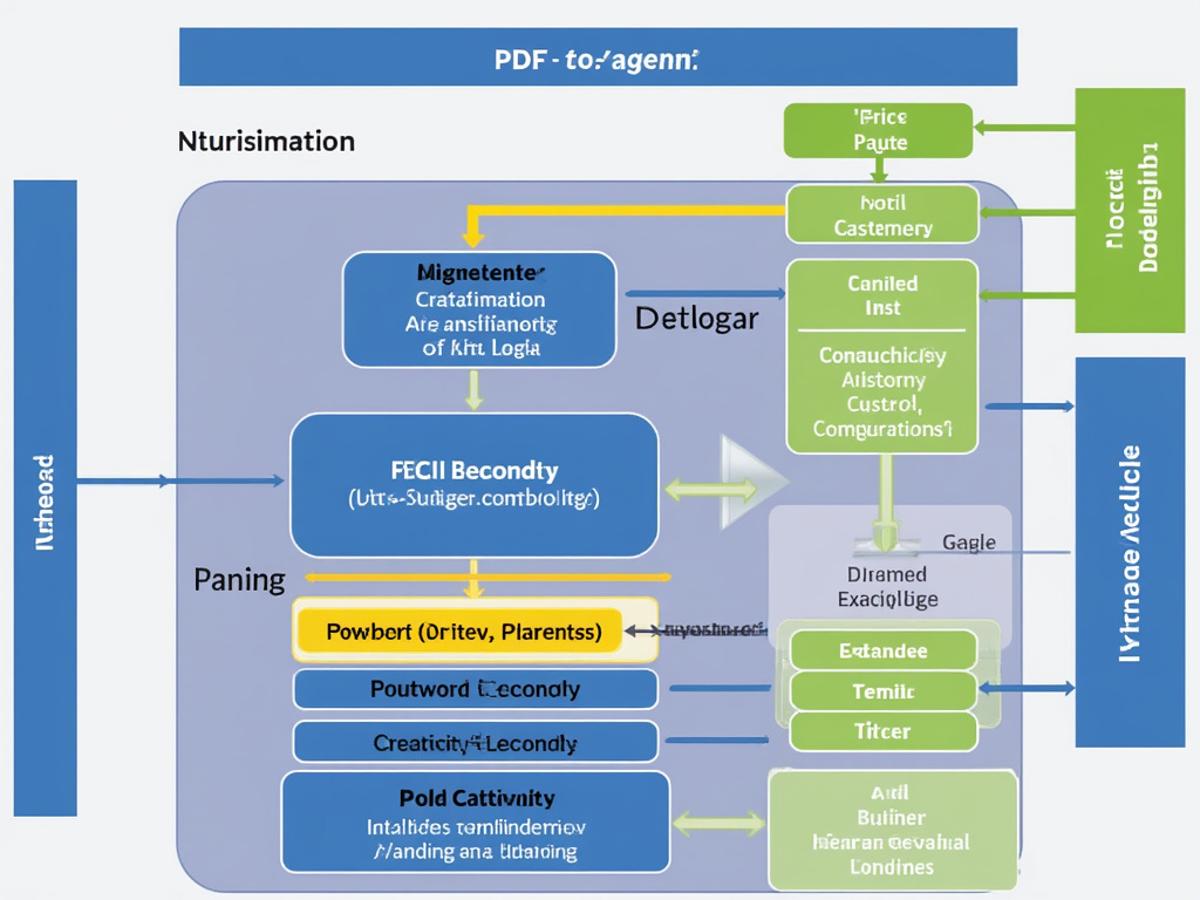 A visual diagram would help readers understand the complex workflow of the PDF-to-Podcast agent.