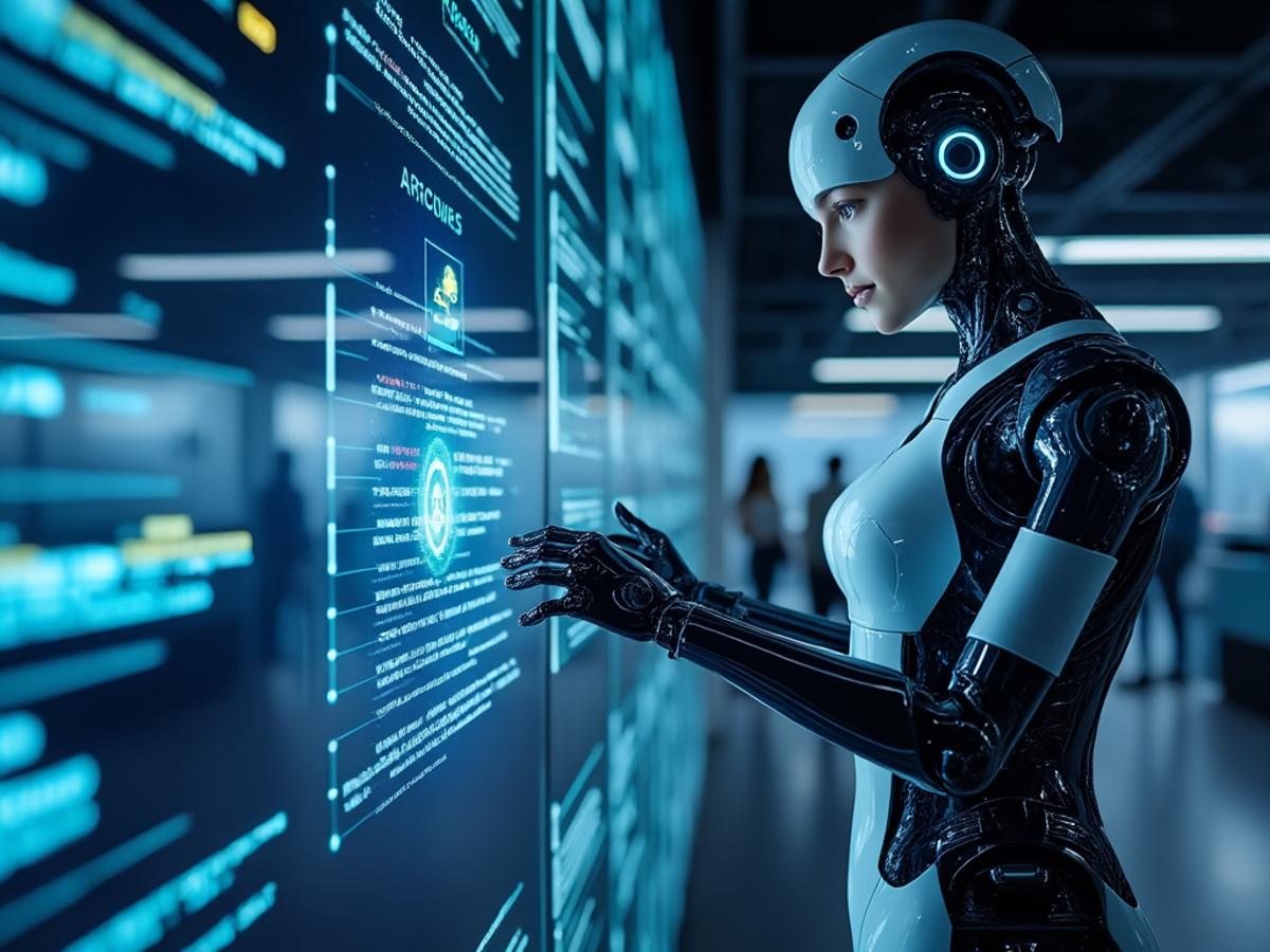 This image will help readers visualize the collaboration between humans and AI agents in the future.