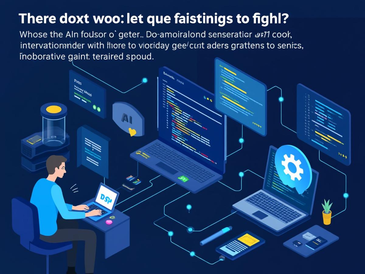 This image will visually represent how AI can enhance development workflows, making the concept more tangible.