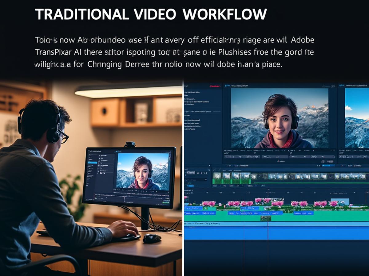 To visually demonstrate the impact of Adobe TransPixar AI on video editing.