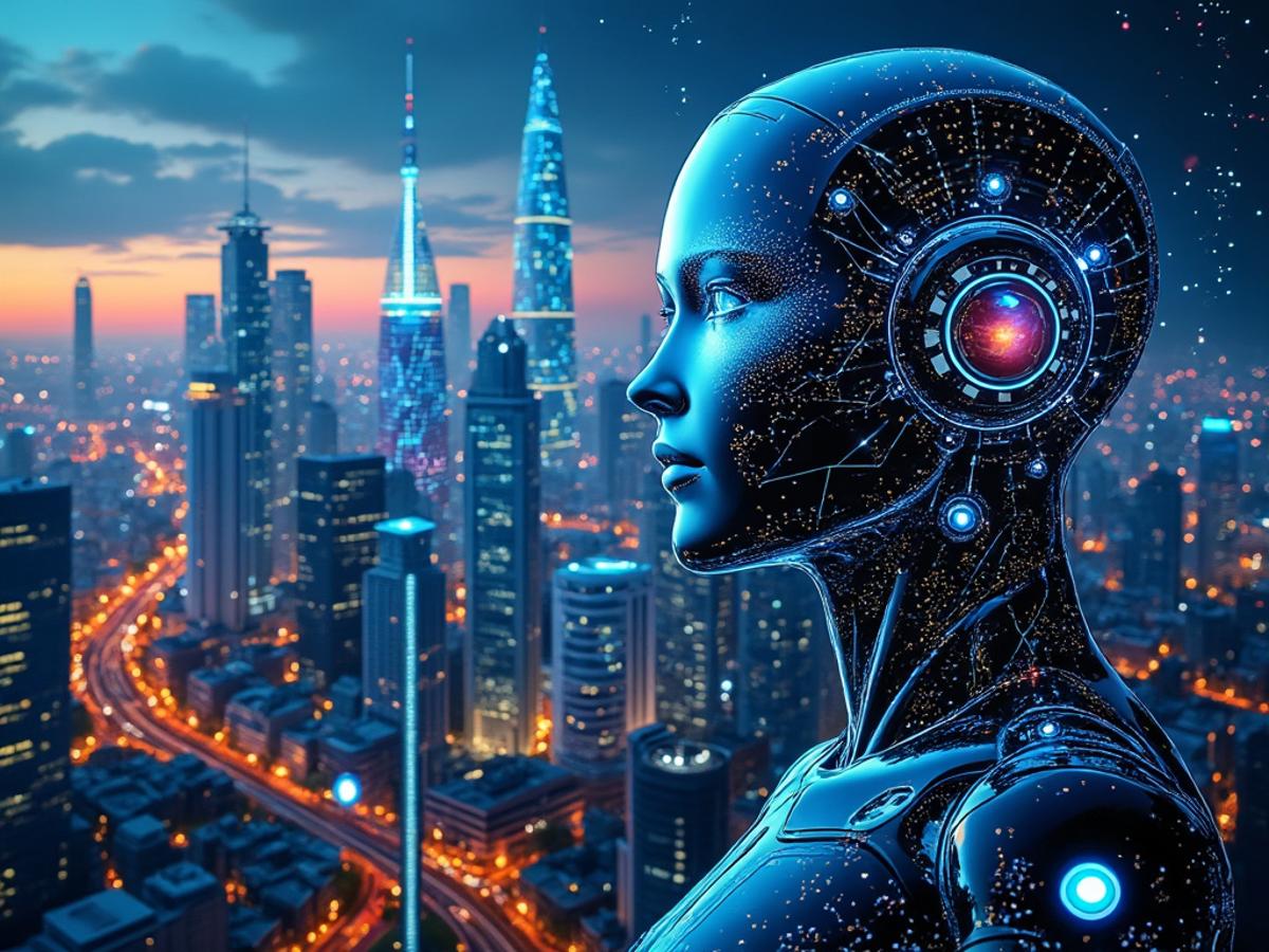 To visually represent the theme of collaboration between humans and AI in software development.