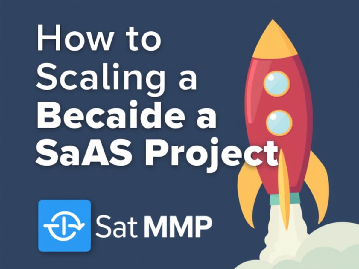 To visually represent the growth and scaling of a SaaS project.