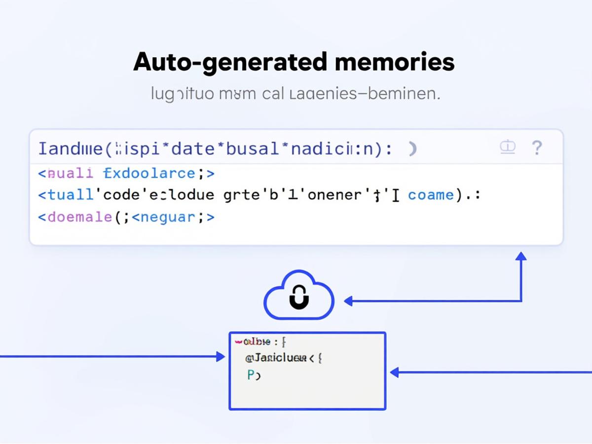 To illustrate the concept of auto-generated memories and their persistent nature.