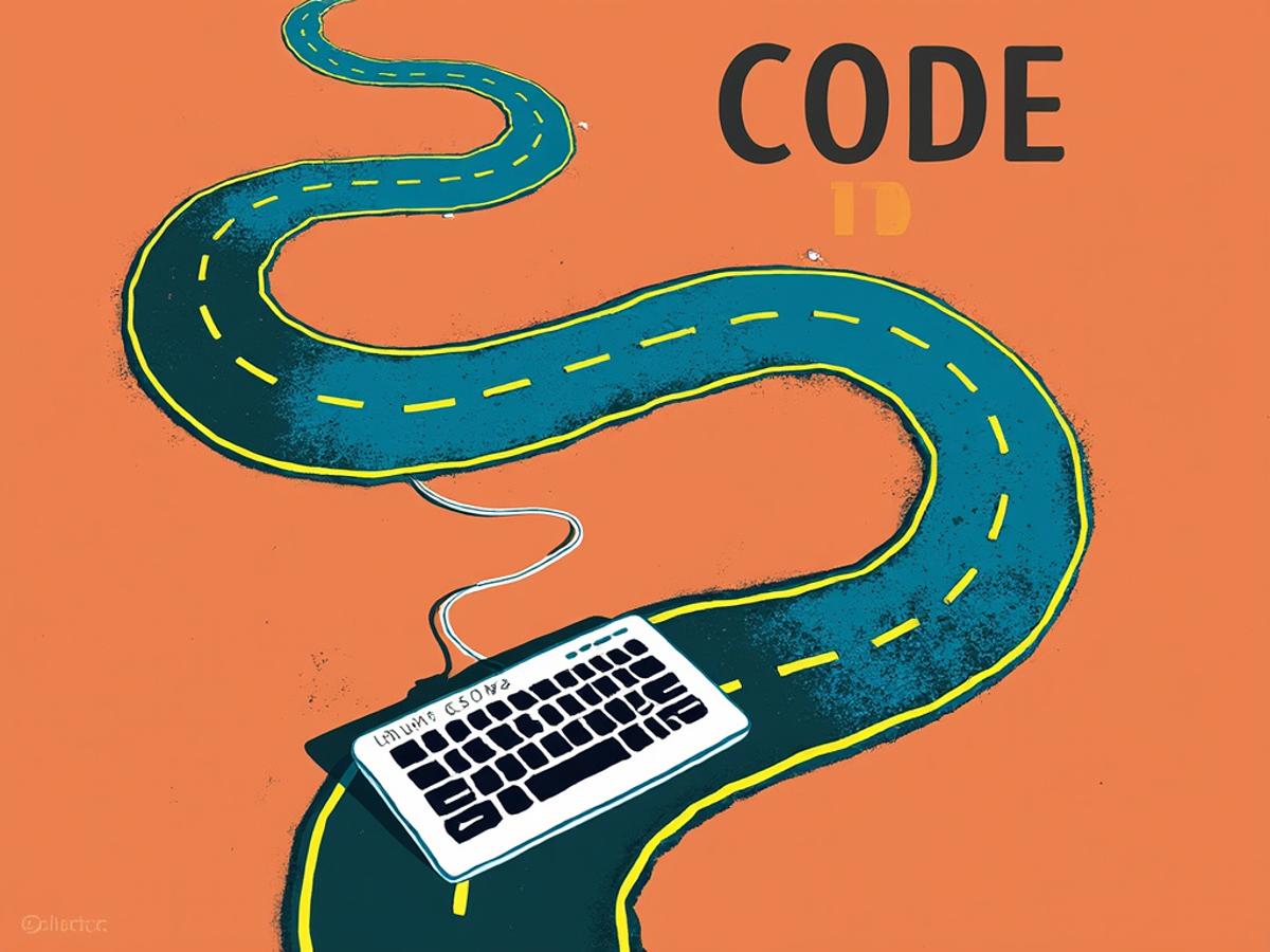 This image would visually represent the concept of the coding journey and the destination of mastery.