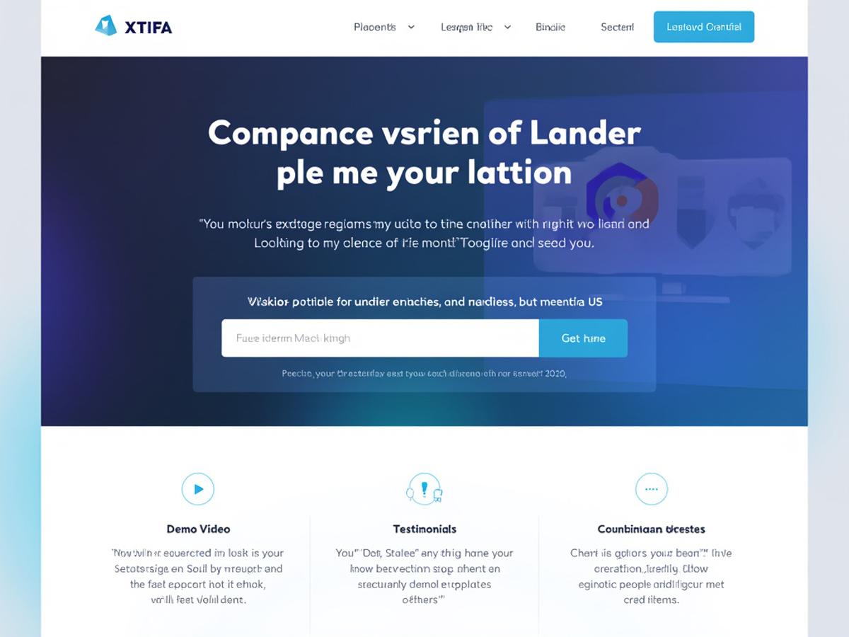 A visual example of a high-converting landing page would help readers understand the key elements of a successful landing page.