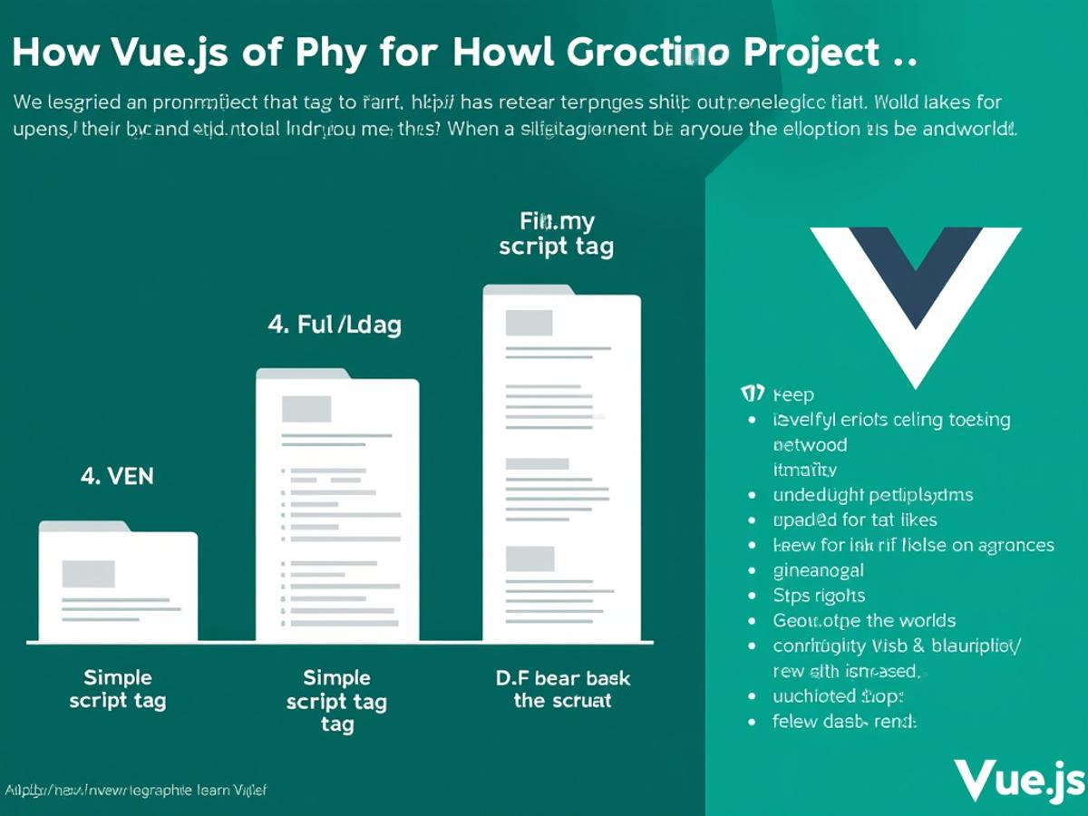A visual representation of Vue.js integration can demonstrate its ease of use in both new and existing projects.