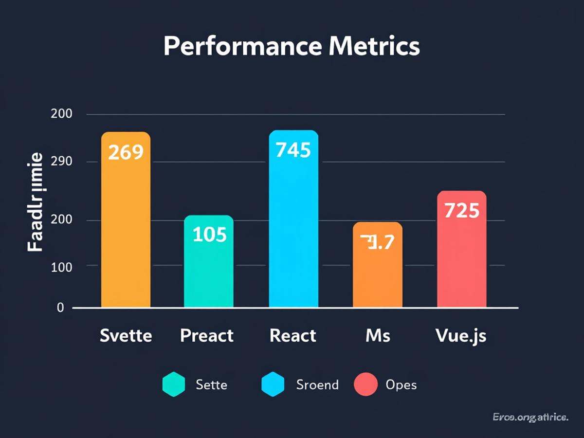 Visualizing performance metrics can help readers understand the impact of framework choice on application speed.