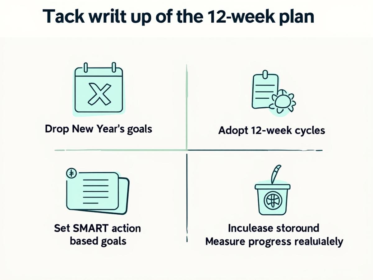 This diagram will provide a clear visual representation of the 12-week plan's structure.