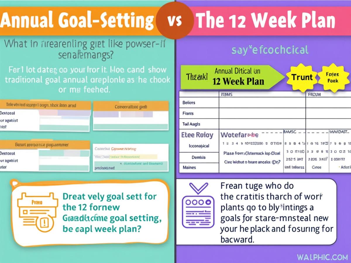 This infographic will help readers quickly grasp the core concepts and benefits of the 12-week plan.