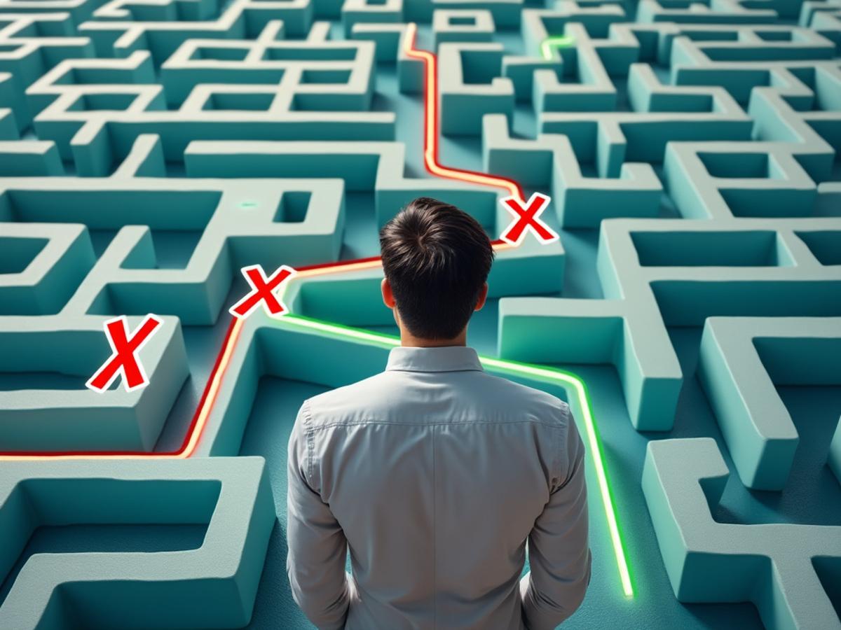 This image illustrates the process of elimination and how it can lead to clarity.