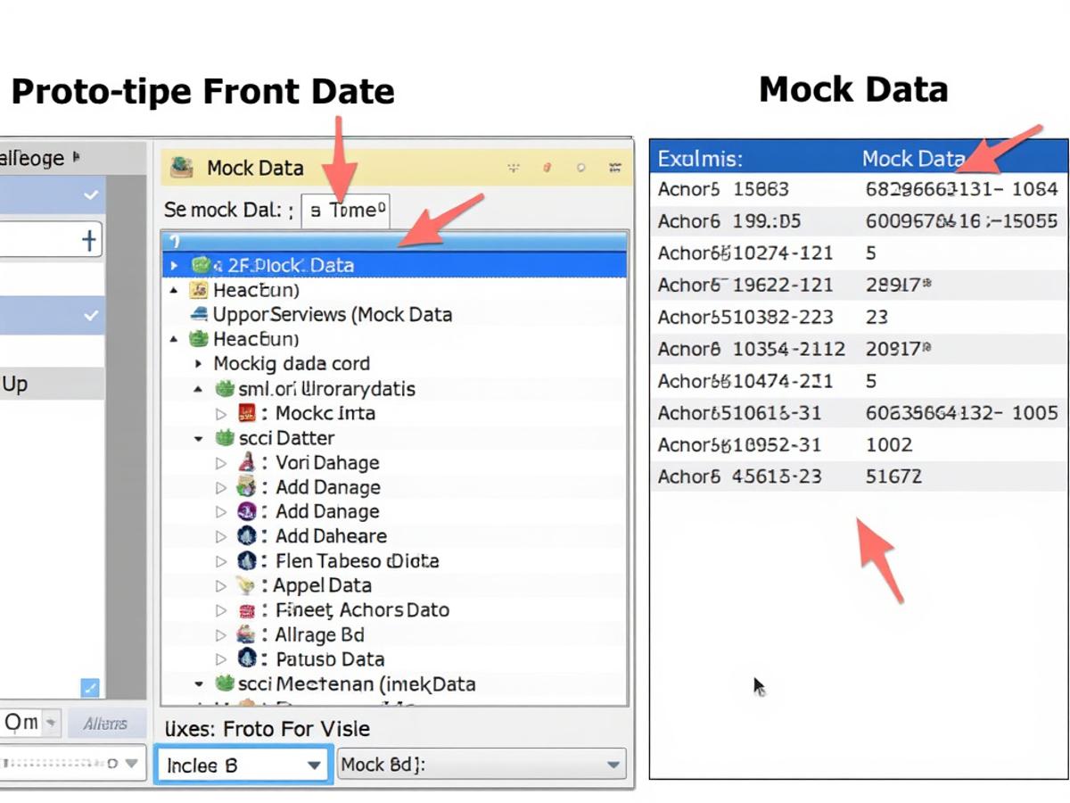 This image would help readers understand the purpose of mock data and how it relates to the front-end development.
