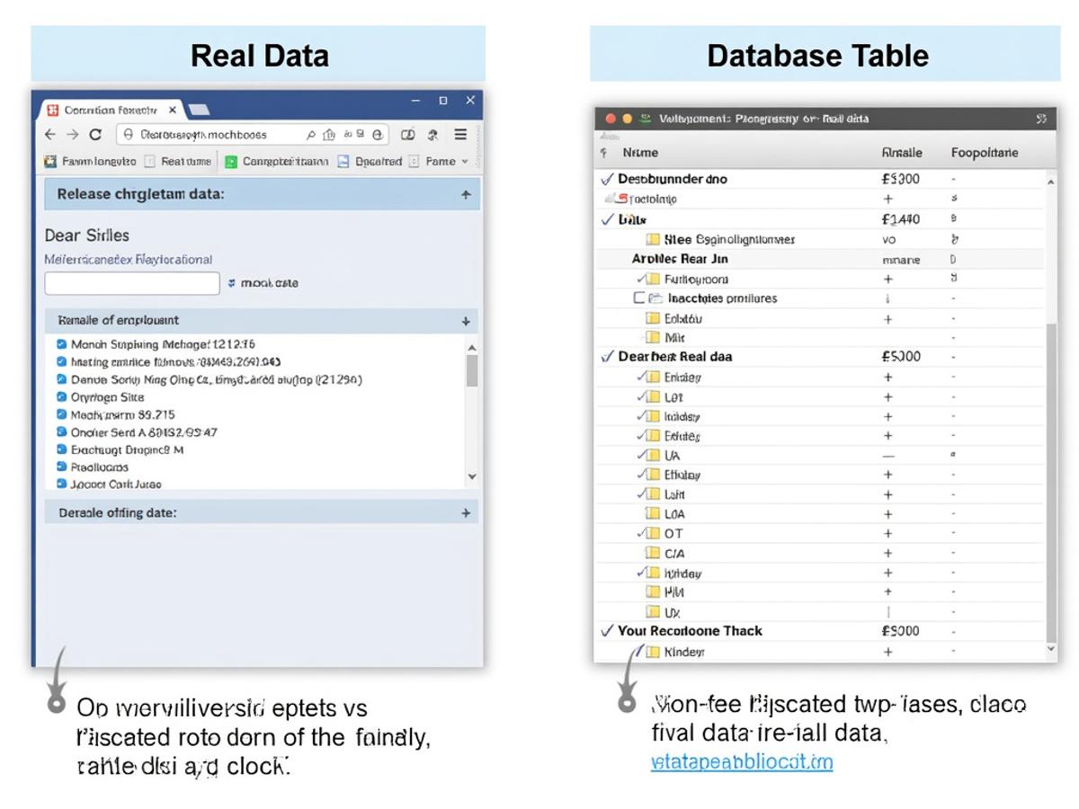 This image would help readers understand the transition from mock data to real data.