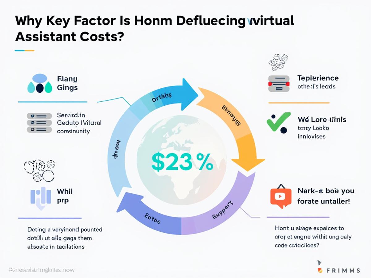 An infographic will visually summarize the key factors affecting VA costs, making it easier for readers to understand.