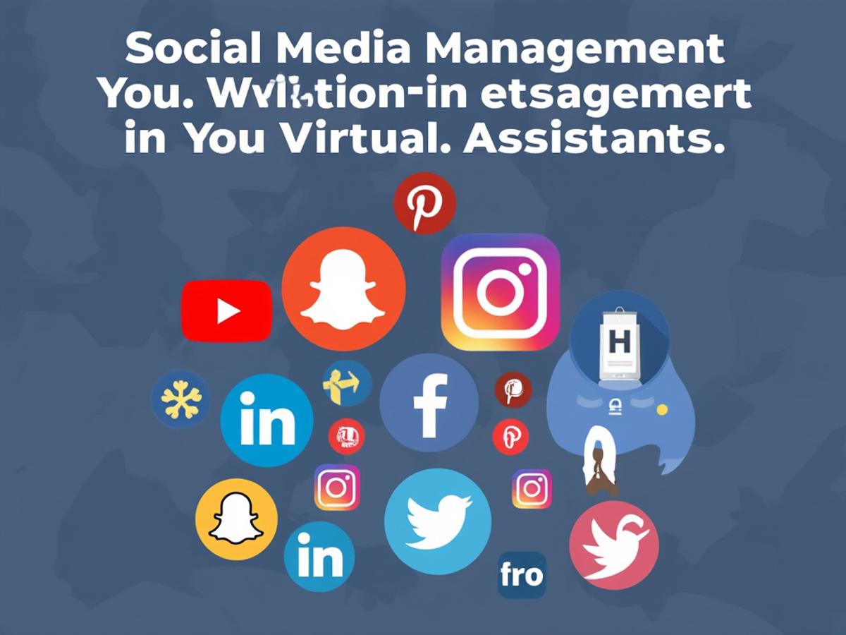 This image would visually represent the importance of social media management for virtual assistants.
