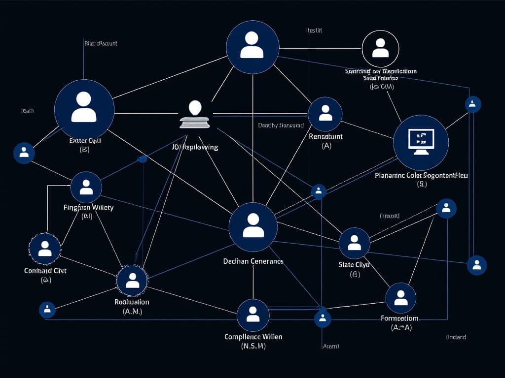 This image will help readers understand the concept of AI agent swarms and their dynamic interaction.