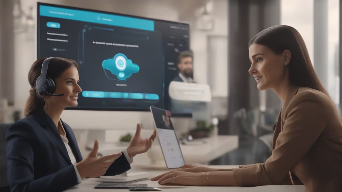 Illustrating how AI agents interact with customers in a service setting can provide a clear example of their practical application.