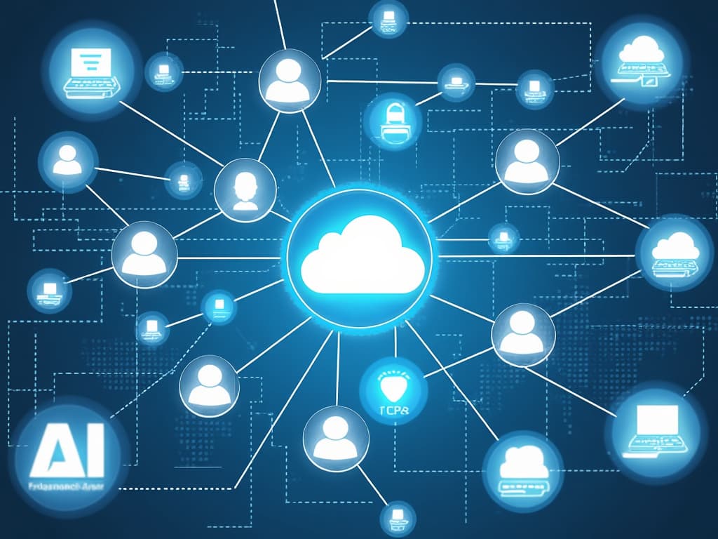This image will help readers understand the collaborative nature of AI agents.