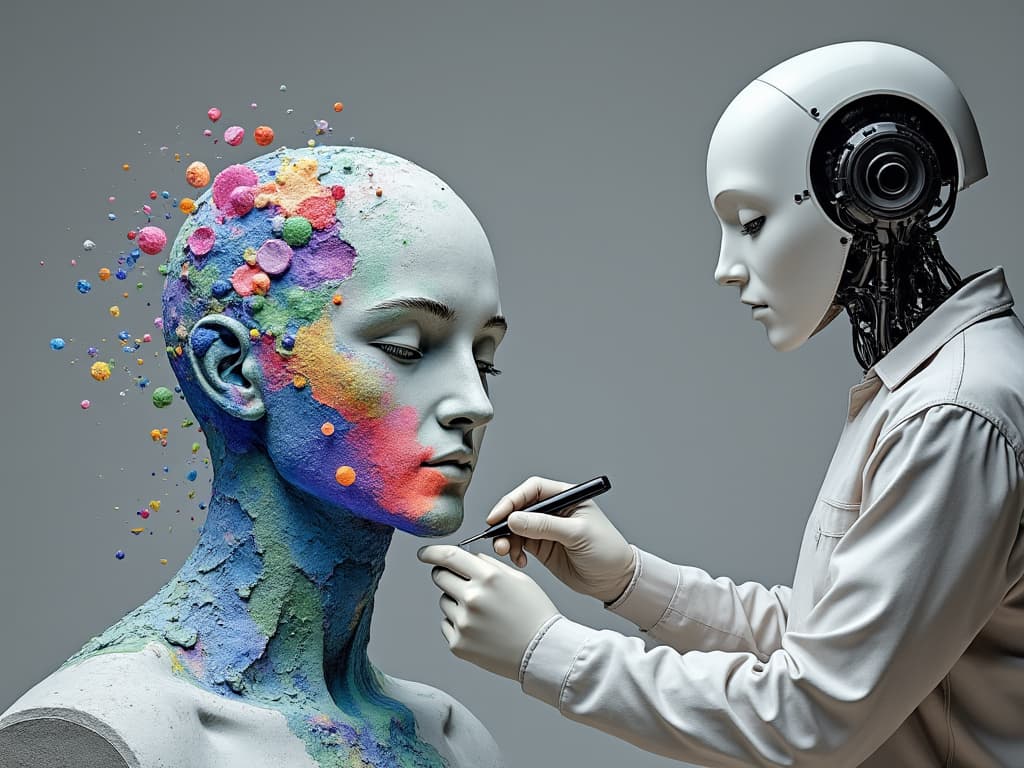 This image will help readers understand the process of AI image generation and its iterative nature.