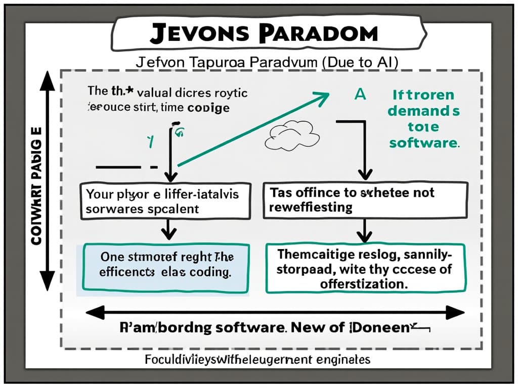This image will help readers understand the Jevons paradox and its relevance to the future of software engineering.