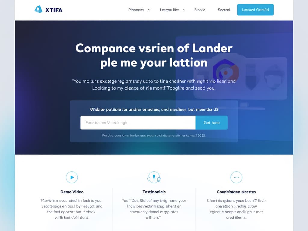 A visual example of a high-converting landing page would help readers understand the key elements of a successful landing page.