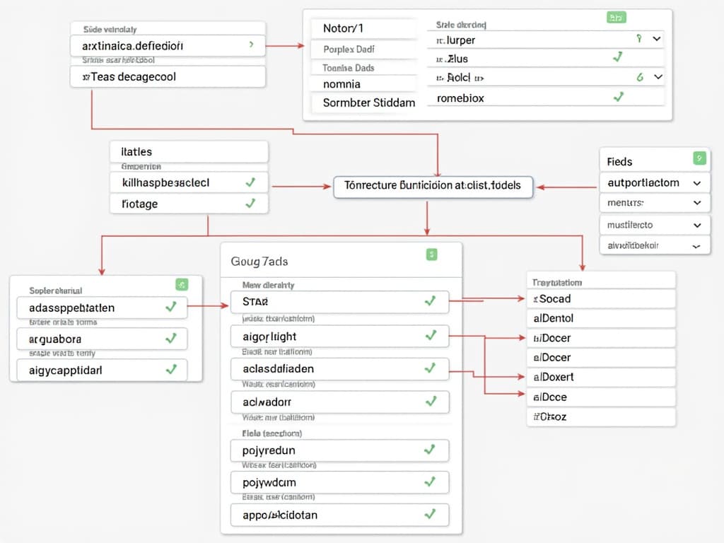 This image would help readers visualize the concept of database design and the relationships between tables.