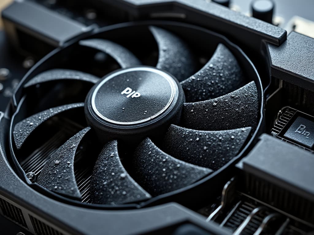 To visually demonstrate the problem of dust buildup on a GPU.