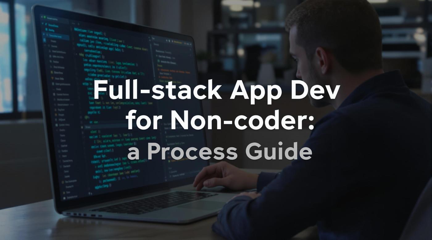 Full-stack App Dev for Non-coders: a Process Guide