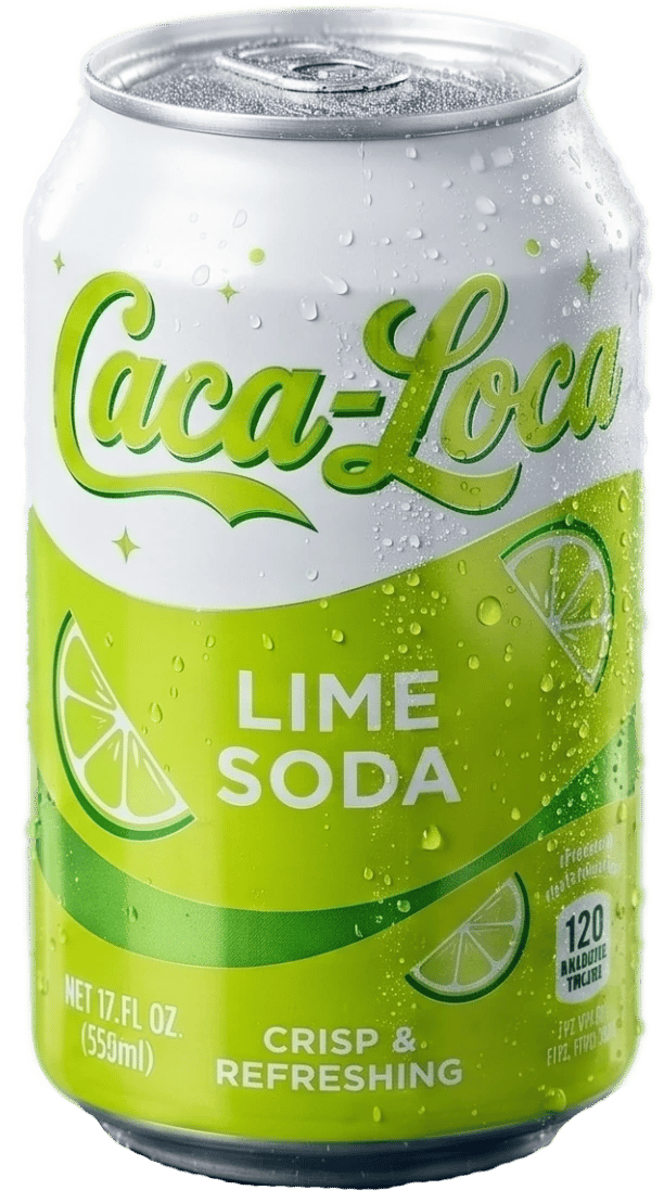 One Caca-Loca Lime can.